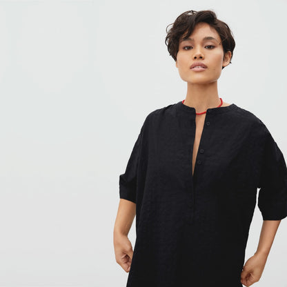 The Caftan Dress | Black Check