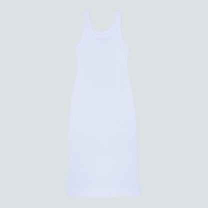 The '90s Rib Dress | White