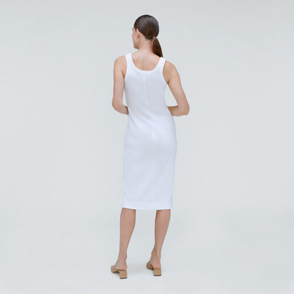 The '90s Rib Dress | White